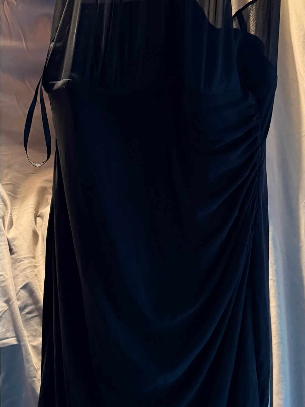 Ralph Lauren Black One-Shoulder Evening Gown